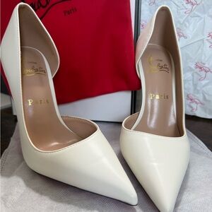 Faux Red sole White Women's Shoes
